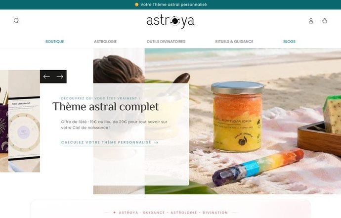 Page d'accueil de astroya.fr