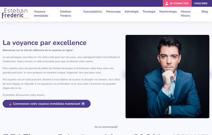 Page d'accueil de esteban-frederic.fr