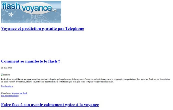 Page d'accueil de flash-voyance.org
