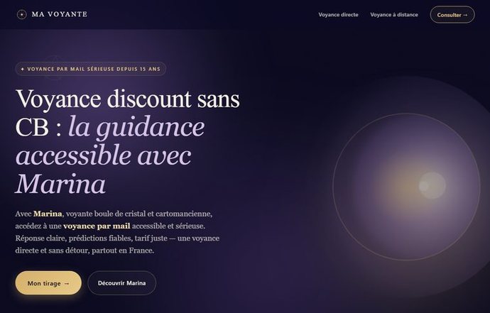 Page d'accueil de mavoyante.org