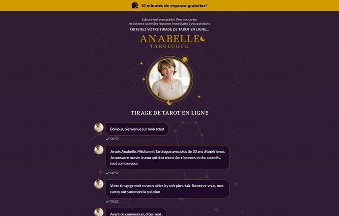 Page d'accueil de tchat-tarot.com