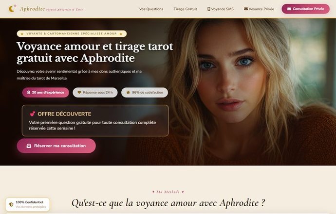 Page d'accueil de voyanceamoureuse.net