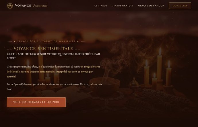 Page d'accueil de voyancesentimentale.net
